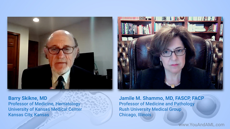 What are the leading clinical trials in older patients with AML?