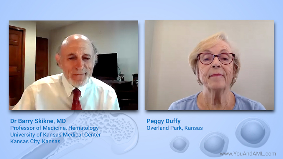 Peggy's story: How is your AML being monitored while you receive maintenance therapy?